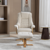Sardinia Recliner Chair & Footstool in Hessian 